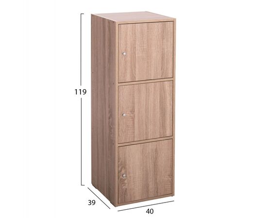 ΝΤΟΥΛΑΠΙ ΜΕ 3 ΑΠΟΘ. ΧΩΡΟΥΣ SORIANO HM9939.11 SONAMA OAK ΜΕΛΑΜΙΝΗ 40x39x119Υεκ. - ΝΤΟΥΛΑΠΙΑ - ΠΑΠΟΥΤΣΟΘΗΚΕΣ στο Milonadakis.gr