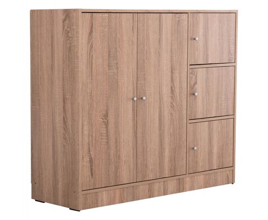 ΝΤΟΥΛΑΠΙ ΜΕ 4 ΑΠΟΘ.ΧΩΡΟΥΣ MATIN HM2480.02 SONAMA OAK ΜΕΛΑΜΙΝΗ 117x39,5x99,5Υεκ - ΝΤΟΥΛΑΠΕΣ στο Milonadakis.gr