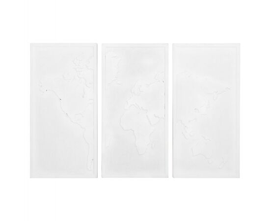 ΠΙΝΑΚΑΣ 3-ΠΤΥΧΟΣ WORLD MAP SANTORINI HM4504 MDF ΣΕ ΥΠΟΛΕΥΚΟ ΧΡΩΜΑ 180x4(πάχος)x120Υεκ. - ΠΙΝΑΚΕΣ στο Milonadakis.gr