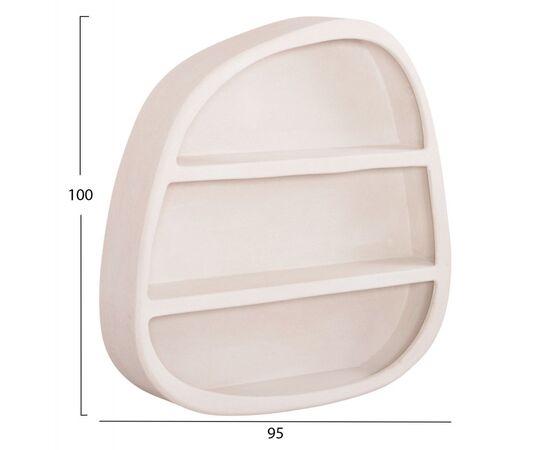 ΡΑΦΙ ΤΟΙΧΟΥ ΣΕΙΡΑ SANTORINI HM18058 MDF ΣΕ ΥΠΟΛΕΥΚΟ ΧΡΩΜΑ 95x18x100Υεκ. - ΡΑΦΙΑ ΤΟΙΧΟΥ στο Milonadakis.gr