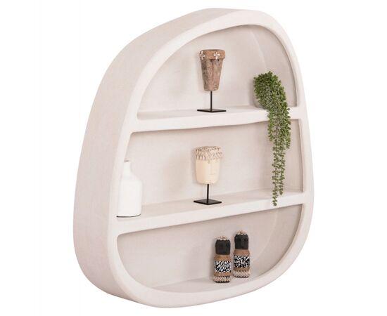 ΡΑΦΙ ΤΟΙΧΟΥ ΣΕΙΡΑ SANTORINI HM18058 MDF ΣΕ ΥΠΟΛΕΥΚΟ ΧΡΩΜΑ 95x18x100Υεκ. - ΡΑΦΙΑ ΤΟΙΧΟΥ στο Milonadakis.gr