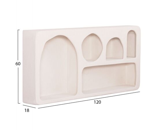 ΡΑΦΙ ΤΟΙΧΟΥ ΣΕΙΡΑ SANTORINI HM18063.01 MDF ΣΕ ΥΠΟΛΕΥΚΟ 120x18x60Υεκ. - ΡΑΦΙΑ ΤΟΙΧΟΥ στο Milonadakis.gr