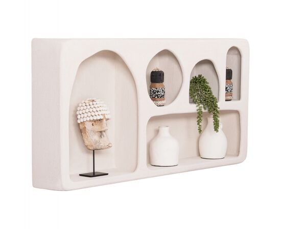 ΡΑΦΙ ΤΟΙΧΟΥ ΣΕΙΡΑ SANTORINI HM18063.01 MDF ΣΕ ΥΠΟΛΕΥΚΟ 120x18x60Υεκ. - ΡΑΦΙΑ ΤΟΙΧΟΥ στο Milonadakis.gr