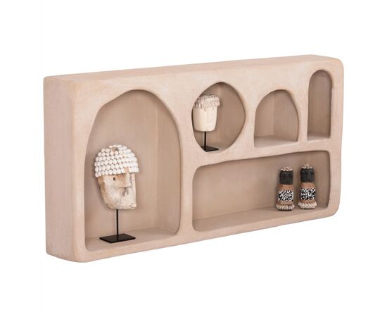ΡΑΦΙ ΤΟΙΧΟΥ ΣΕΙΡΑ SANTORINI HM18063.02 MDF ΣΕ ΚΑΦΕ 120x18x60Υεκ. - ΡΑΦΙΑ ΤΟΙΧΟΥ στο Milonadakis.gr