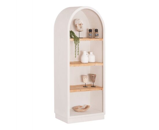 ΡΑΦΙΕΡΑ ΣΕΙΡΑ SANTORINI HM18044 MDF ΥΠΟΛΕΥΚΟ-ΡΑΦΙΑ ΞΥΛΟ ΕΛΑΤΟΥ ΦΥΣΙΚΟ 80x38x188,5Υεκ. - ΒΙΤΡΙΝΕΣ στο Milonadakis.gr