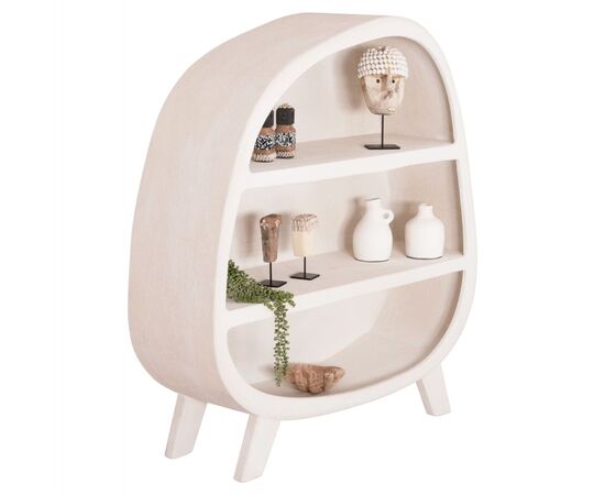 ΡΑΦΙΕΡΑ ΣΕΙΡΑ SANTORINI HM18060.01 MDF ΣΕ ΥΠΟΛΕΥΚΟ ΧΡΩΜΑ 120x38x133Υεκ. - ΒΙΤΡΙΝΕΣ στο Milonadakis.gr