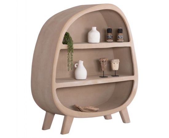 ΡΑΦΙΕΡΑ ΣΕΙΡΑ SANTORINI HM18060.02 MDF ΣΕ ΚΑΦΕ ΧΡΩΜΑ 120x38x133Υεκ. - ΒΙΤΡΙΝΕΣ στο Milonadakis.gr