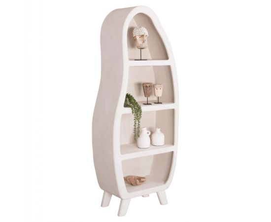 ΡΑΦΙΕΡΑ ΣΕΙΡΑ SANTORINI HM18067 MDF ΣΕ ΥΠΟΛΕΥΚΟ ΧΡΩΜΑ 80x38x196Υεκ. - ΒΙΤΡΙΝΕΣ στο Milonadakis.gr