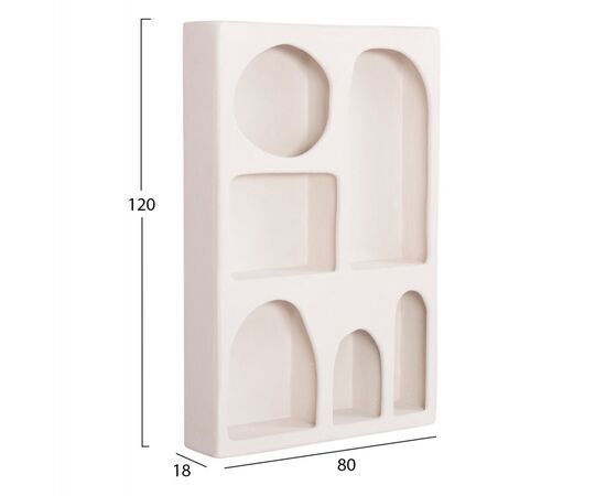 ΡΑΦΙΕΡΑ-ΚΟΜΜΟ ΣΕΙΡΑ SANTORINI HM18059 MDF ΣΕ ΥΠΟΛΕΥΚΟ 80x18x120Υεκ. - ΒΙΤΡΙΝΕΣ στο Milonadakis.gr