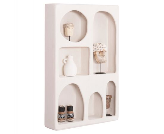 ΡΑΦΙΕΡΑ-ΚΟΜΜΟ ΣΕΙΡΑ SANTORINI HM18059 MDF ΣΕ ΥΠΟΛΕΥΚΟ 80x18x120Υεκ. - ΒΙΤΡΙΝΕΣ στο Milonadakis.gr