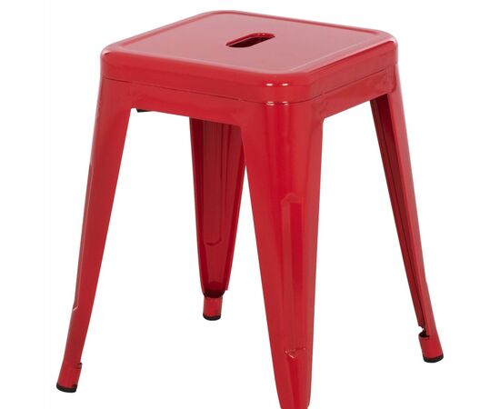 ΣΚΑΜΠΟ ΜΕΤΑΛΛΙΚΟ MELITA HM0096.44 ΣΕ ΚΟΚΚΙΝΟ ΧΡΩΜΑ 39x39x46Υεκ. - ΠΟΥΦ - ΣΚΑΜΠΟ - ΜΠΑΟΥΛΟ στο Milonadakis.gr
