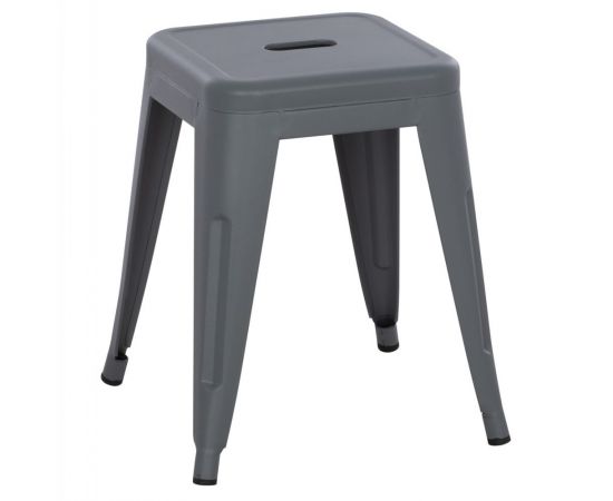 ΣΚΑΜΠΟ ΜΕΤΑΛΛΙΚΟ MELITA HM0096.50 ΣΕ ΓΚΡΙ ΜΑΤ ΧΡΩΜΑ 39x39x46Υεκ. - ΠΟΥΦ - ΣΚΑΜΠΟ - ΜΠΑΟΥΛΟ στο Milonadakis.gr