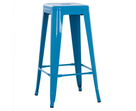 ΣΚΑΜΠΟ ΜΠΑΡ ΜΕΤΑΛΛΙΚΟ MELITA HM8642.48 ΣΕ ΜΠΛΕ 43x43x78Υεκ. - ΣΚΑΜΠΟ ΜΠΑΡ στο Milonadakis.gr