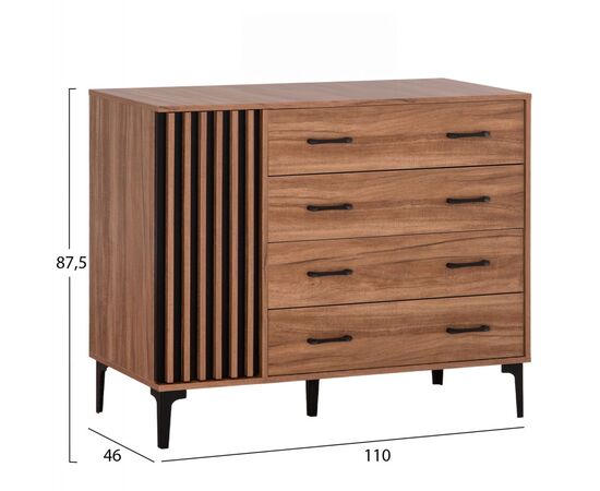 ΣΥΡΤΑΡΙΕΡΑ ΣΕΙΡΑ HARRY HM18009.01 ΜΕΛΑΜΙΝΗ ΦΥΣΙΚΟ ΞΥΛΟΥ-ΜΑΥΡΟ 110x46x87,5Υεκ. - ΣΥΡΤΑΡΙΕΡΕΣ - ΤΟΥΑΛΕΤΕΣ στο Milonadakis.gr