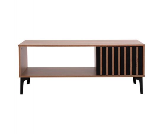 ΤΡΑΠΕΖΙ ΣΑΛΟΝΙΟΥ ΣΕΙΡΑ HARRY HM18007.01 ΜΕΛΑΜΙΝΗ ΦΥΣΙΚΟ ΞΥΛΟΥ-ΜΑΥΡΟ 110x60x43,5Υεκ. - ΤΡΑΠΕΖΑΚΙΑ ΣΑΛΟΝΙΟΥ στο Milonadakis.gr