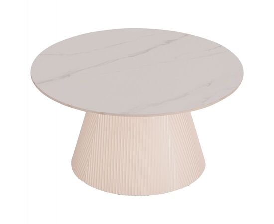 ΤΡΑΠΕΖΙ ΣΑΛΟΝΙΟΥ DUNCAN HM18022.02 ΚΕΡΑΜΙΚΟ TOP-MDF ΒΑΣΗ-ΚΡΕΜ ΛΕΥΚΟ Φ80x41Υεκ. - ΤΡΑΠΕΖΑΚΙΑ ΣΑΛΟΝΙΟΥ στο Milonadakis.gr