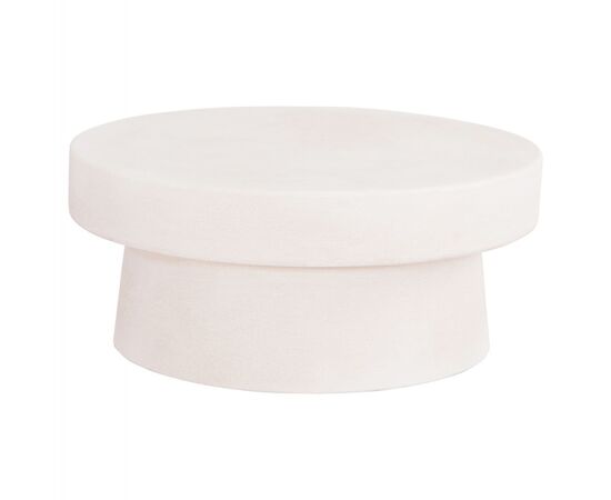 ΤΡΑΠΕΖΙ ΣΑΛΟΝΙΟΥ ΣΤΡΟΓΓΥΛΟ ΣΕΙΡΑ SANTORINI HM18050 MDF ΣΕ ΥΠΟΛΕΥΚΟ ΧΡΩΜΑ Φ80x35Υεκ. - ΤΡΑΠΕΖΑΚΙΑ ΣΑΛΟΝΙΟΥ στο Milonadakis.gr