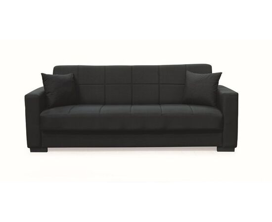 ROVER BLACK ΥΦΑΣΜΑ 3ΘΕΣΙΟΣ ΚΑΝΑΠΕΣ/ΚΡΕΒΑΤΙ ΜΕ ΑΠΟΘ.ΧΩΡΟ 210X80εκ. - ΚΑΝΑΠΕΔΕΣ-ΣΑΛΟΝΙΑ στο Milonadakis.gr