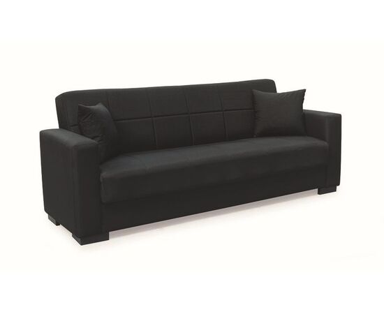 ROVER BLACK ΥΦΑΣΜΑ 3ΘΕΣΙΟΣ ΚΑΝΑΠΕΣ/ΚΡΕΒΑΤΙ ΜΕ ΑΠΟΘ.ΧΩΡΟ 210X80εκ. - ΚΑΝΑΠΕΔΕΣ-ΣΑΛΟΝΙΑ στο Milonadakis.gr