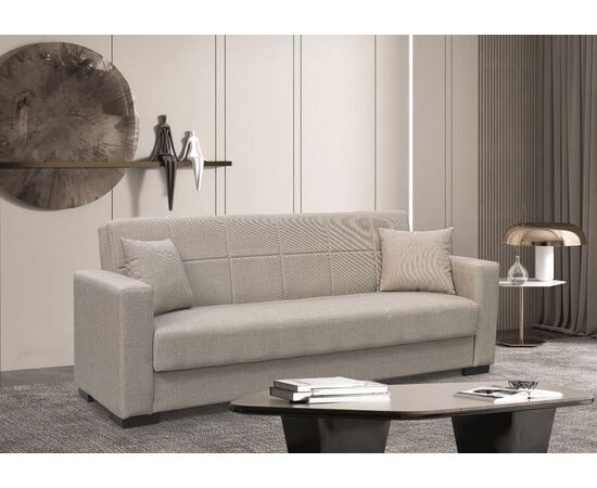 ROVER LIGHT BROWN ΥΦΑΣΜΑ 3ΘΕΣΙΟΣ ΚΑΝΑΠΕΣ/ΚΡΕΒΑΤΙ ΜΕ ΑΠΟΘ.ΧΩΡΟ 210X80εκ. - ΚΑΝΑΠΕΔΕΣ-ΣΑΛΟΝΙΑ στο Milonadakis.gr