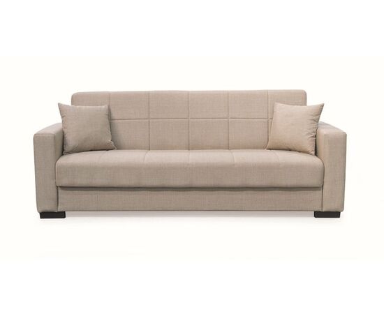 ROVER LIGHT BROWN ΥΦΑΣΜΑ 3ΘΕΣΙΟΣ ΚΑΝΑΠΕΣ/ΚΡΕΒΑΤΙ ΜΕ ΑΠΟΘ.ΧΩΡΟ 210X80εκ. - ΚΑΝΑΠΕΔΕΣ-ΣΑΛΟΝΙΑ στο Milonadakis.gr
