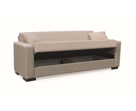 ROVER LIGHT BROWN ΥΦΑΣΜΑ 3ΘΕΣΙΟΣ ΚΑΝΑΠΕΣ/ΚΡΕΒΑΤΙ ΜΕ ΑΠΟΘ.ΧΩΡΟ 210X80εκ. - ΚΑΝΑΠΕΔΕΣ-ΣΑΛΟΝΙΑ στο Milonadakis.gr