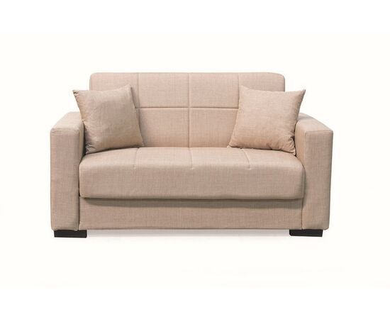 ROVER LIGHT BROWN ΥΦΑΣΜΑ 2ΘΕΣΙΟΣ ΚΑΝΑΠΕΣ/ΚΡΕΒΑΤΙ ΜΕ ΑΠΟΘ.ΧΩΡΟ 150Χ80εκ. - ΚΑΝΑΠΕΔΕΣ-ΣΑΛΟΝΙΑ στο Milonadakis.gr
