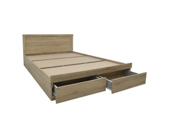 Κρεβάτι Olympus pakoworld με συρτάρι σε φυσική απόχρωση 140x200εκ - ΚΡΕΒΑΤΙΑ στο Milonadakis.gr