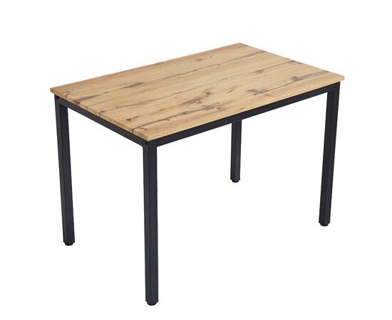 Τραπέζι Witte pakoworld MDF/Metal σε sonoma απόχρωση με λευκο πόδι 110x70x76εκ - ΤΡΑΠΕΖΙΑ ΚΟΥΖΙΝΑΣ στο Milonadakis.gr