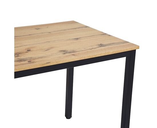 Τραπέζι Witte pakoworld MDF/Metal σε sonoma απόχρωση με λευκο πόδι 110x70x76εκ - ΤΡΑΠΕΖΙΑ ΚΟΥΖΙΝΑΣ στο Milonadakis.gr