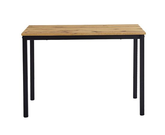 Τραπέζι Witte pakoworld MDF/Metal σε sonoma απόχρωση με λευκο πόδι 110x70x76εκ - ΤΡΑΠΕΖΙΑ ΚΟΥΖΙΝΑΣ στο Milonadakis.gr