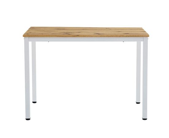 Τραπέζι Witte pakoworld MDF/Metal σε sonoma απόχρωση με μαύρο πόδι 110x70x76εκ - ΤΡΑΠΕΖΙΑ ΚΟΥΖΙΝΑΣ στο Milonadakis.gr