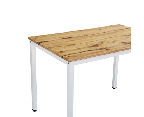 Τραπέζι Witte pakoworld MDF/Metal σε sonoma απόχρωση με μαύρο πόδι 110x70x76εκ - ΤΡΑΠΕΖΙΑ ΚΟΥΖΙΝΑΣ στο Milonadakis.gr
