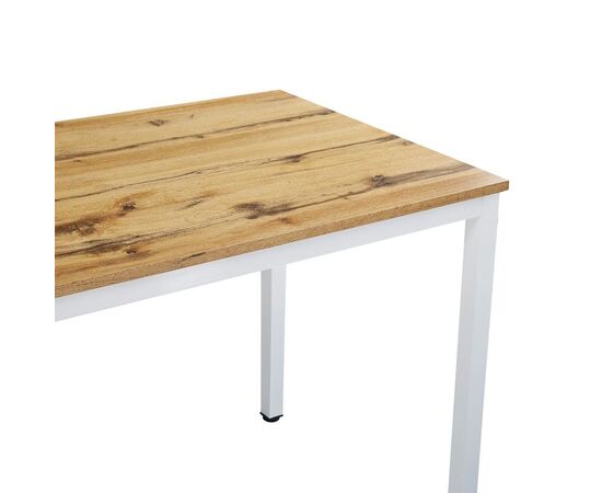 Τραπέζι Witte pakoworld MDF/Metal σε sonoma απόχρωση με μαύρο πόδι 110x70x76εκ - ΤΡΑΠΕΖΙΑ ΚΟΥΖΙΝΑΣ στο Milonadakis.gr