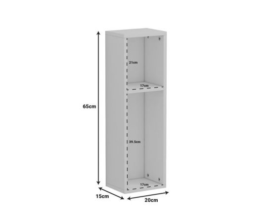 Επιδαπέδια Ραφιέρα Racks pakoworld σε λευκή απόχρωση 20x15x65εκ - ΟΡΓΑΝΩΣΗ ΣΠΙΤΙΟΥ στο Milonadakis.gr