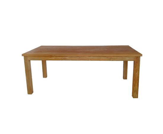 Τραπεζαρία 7τεμ Elaiza-Wooly pakoworld teak ξύλο σε φυσική-μπεζ απόχρωση 220x90x75εκ - ΣΕΤ ΤΡΑΠΕΖΑΡΙΕΣ στο Milonadakis.gr