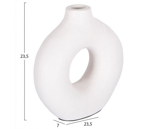 ΔΙΑΚΟΣΜΗΤΙΚΟ ΒΑΖΟ ΣΕΙΡΑ CLAYVON HM4404 ΤΕΡΑΚΟΤΑ ΣΕ ΛΕΥΚΟ 23,5x7x23,5Υεκ. - ΑΝΤΙΚΕΙΜΕΝΑ στο Milonadakis.gr