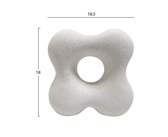 ΕΠΙΤΡΑΠΕΖΙΟ ΚΕΡΑΜΙΚΟ ΔΙΑΚΟΣΜΗΤΙΚΟ GLAΖΕ HM4594.01 ΥΠΟΛΕΥΚΟ ΚΡΥΣΤΑΛΛΙΚΟ 18,5x9x18Υεκ - ΑΝΤΙΚΕΙΜΕΝΑ στο Milonadakis.gr