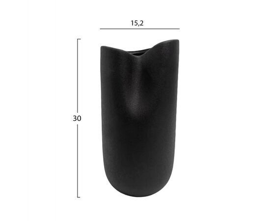 ΕΠΙΤΡΑΠΕΖΙΟ ΚΕΡΑΜΙΚΟ ΔΙΑΚΟΣΜΗΤΙΚΟ GLAΖΕ HM4607.02 ΜΑΥΡΟ ΜΑΤ 15,2x15x30Υεκ - ΑΝΤΙΚΕΙΜΕΝΑ στο Milonadakis.gr