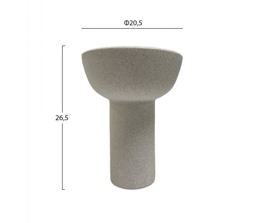 ΕΠΙΤΡΑΠΕΖΙΟ ΚΕΡΑΜΙΚΟ ΔΙΑΚΟΣΜΗΤΙΚΟ GLAΖΕ HM4603.01 ΥΠΟΛΕΥΚΟ ΚΡΥΣΤΑΛΛΙΚΟ Φ20,5x26,5Υεκ - ΑΝΤΙΚΕΙΜΕΝΑ στο Milonadakis.gr