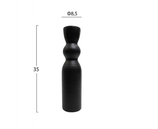 ΕΠΙΤΡΑΠΕΖΙΟ ΚΕΡΑΜΙΚΟ ΔΙΑΚΟΣΜΗΤΙΚΟ GLAΖΕ HM4614.02 ΜΑΥΡΟ ΜΑΤ Φ8,5x35Υεκ - ΑΝΤΙΚΕΙΜΕΝΑ στο Milonadakis.gr