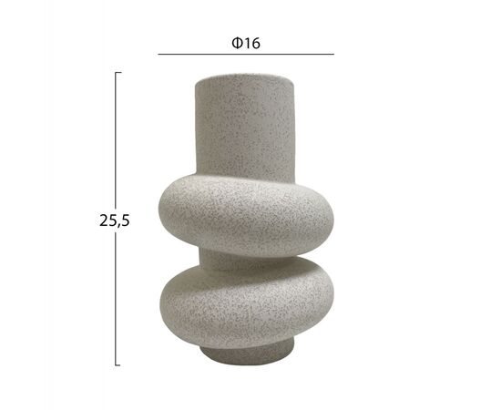 ΕΠΙΤΡΑΠΕΖΙΟ ΚΕΡΑΜΙΚΟ ΔΙΑΚΟΣΜΗΤΙΚΟ GLAΖΕ HM4627.01 ΥΠΟΛΕΥΚΟ ΚΡΥΣΤΑΛΛΙΚΟ Φ16x25,5Υεκ - ΑΝΤΙΚΕΙΜΕΝΑ στο Milonadakis.gr