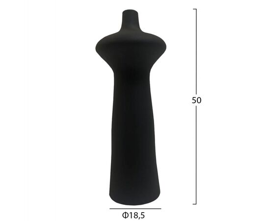 ΕΠΙΤΡΑΠΕΖΙΟ ΚΕΡΑΜΙΚΟ ΔΙΑΚΟΣΜΗΤΙΚΟ GLAΖΕ HM4636.02 ΜΑΥΡΟ ΜΑΤ Φ18,8x50Υεκ - ΑΝΤΙΚΕΙΜΕΝΑ στο Milonadakis.gr