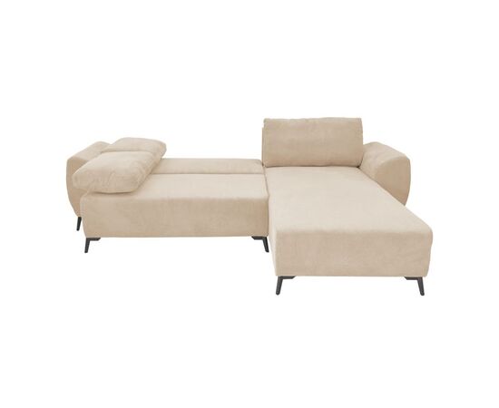 Kαναπές κρεβάτι τριθέσιος αναστρέψιμος Settee pakoworld ύφασμα με αποθηκευτικό χώρο σε μπεζ απόχρωση 286x204x93εκ - ΚΑΝΑΠΕΔΕΣ-ΣΑΛΟΝΙΑ στο Milonadakis.gr