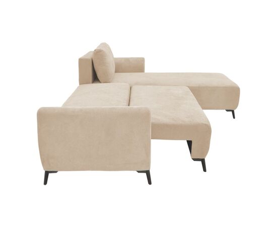 Kαναπές κρεβάτι τριθέσιος αναστρέψιμος Settee pakoworld ύφασμα με αποθηκευτικό χώρο σε μπεζ απόχρωση 286x204x93εκ - ΚΑΝΑΠΕΔΕΣ-ΣΑΛΟΝΙΑ στο Milonadakis.gr