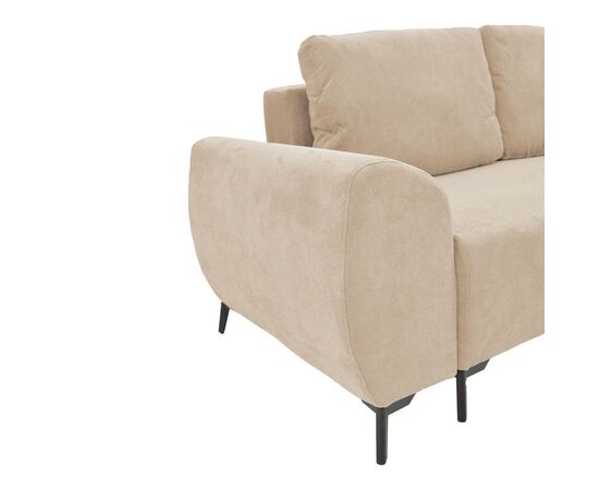 Kαναπές κρεβάτι τριθέσιος αναστρέψιμος Settee pakoworld ύφασμα με αποθηκευτικό χώρο σε μπεζ απόχρωση 286x204x93εκ - ΚΑΝΑΠΕΔΕΣ-ΣΑΛΟΝΙΑ στο Milonadakis.gr