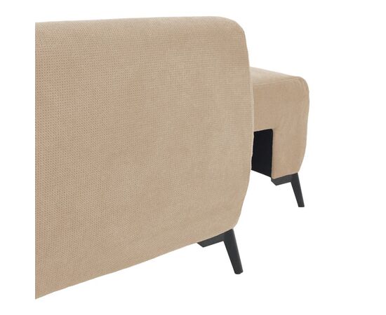 Kαναπές κρεβάτι τριθέσιος αναστρέψιμος Settee pakoworld ύφασμα με αποθηκευτικό χώρο σε μπεζ απόχρωση 286x204x93εκ - ΚΑΝΑΠΕΔΕΣ-ΣΑΛΟΝΙΑ στο Milonadakis.gr