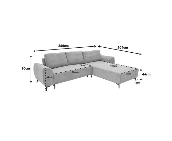 Kαναπές κρεβάτι τριθέσιος αναστρέψιμος Settee pakoworld ύφασμα με αποθηκευτικό χώρο σε μπεζ απόχρωση 286x204x93εκ - ΚΑΝΑΠΕΔΕΣ-ΣΑΛΟΝΙΑ στο Milonadakis.gr