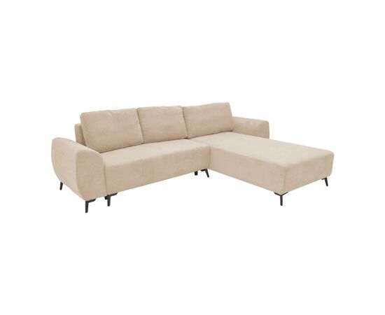 Kαναπές κρεβάτι τριθέσιος αναστρέψιμος Settee pakoworld ύφασμα με αποθηκευτικό χώρο σε μπεζ απόχρωση 286x204x93εκ - ΚΑΝΑΠΕΔΕΣ-ΣΑΛΟΝΙΑ στο Milonadakis.gr