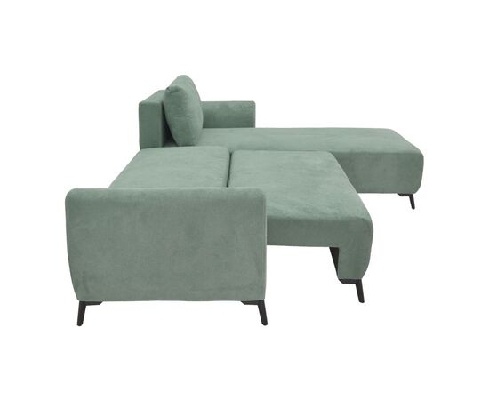 Kαναπές κρεβάτι τριθέσιος αναστρέψιμος Settee pakoworld ύφασμα με αποθηκευτικό χώρο σε μέντα απόχρωση 286x204x93εκ - ΚΑΝΑΠΕΔΕΣ-ΣΑΛΟΝΙΑ στο Milonadakis.gr